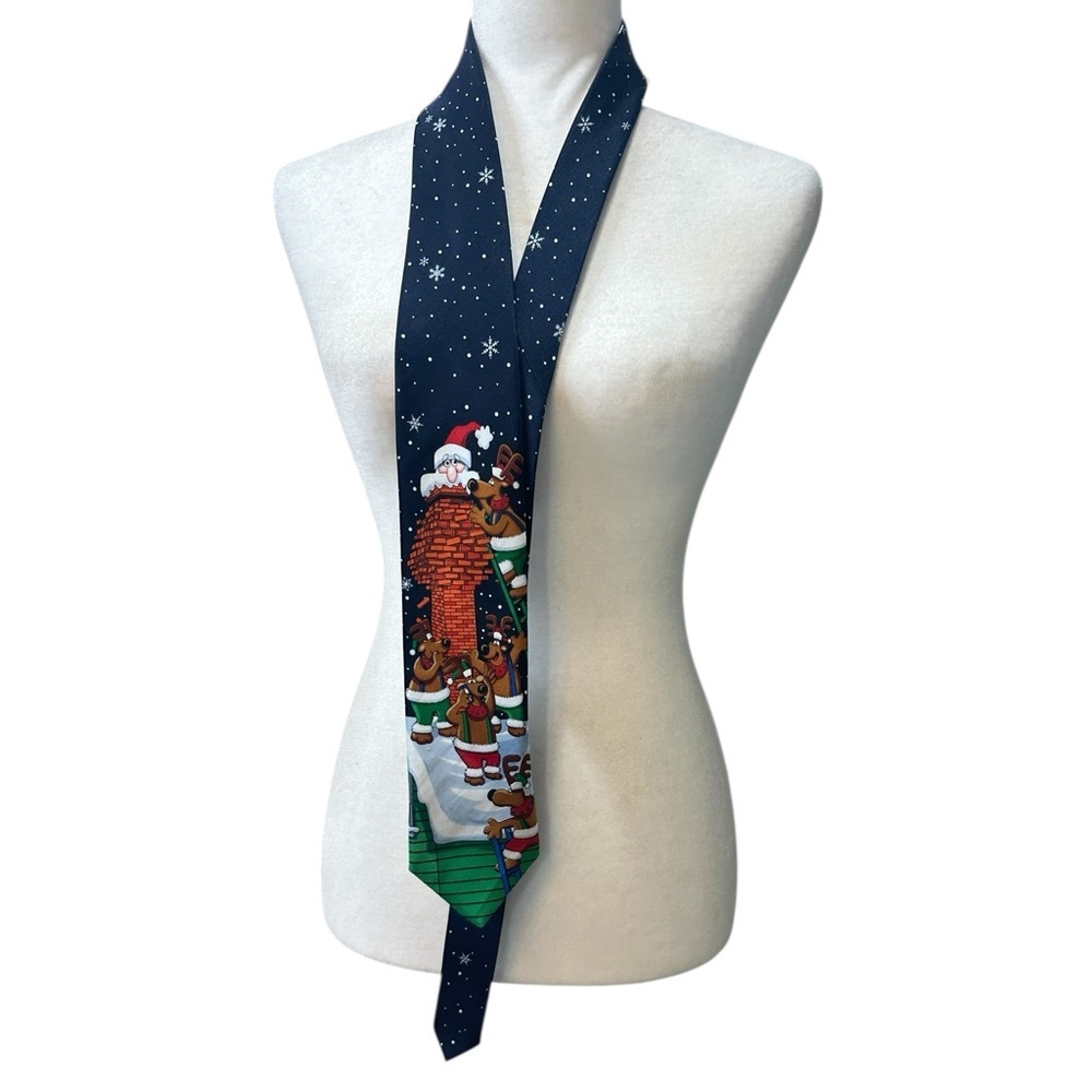 Hallmark Navy Blue Holiday Necktie